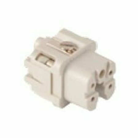 MOLEX Gwconnect Screw Terminal Insert, Female, 4-Pole, 10A, Without Wire Protection (Ag) Plated 7204.6002.0